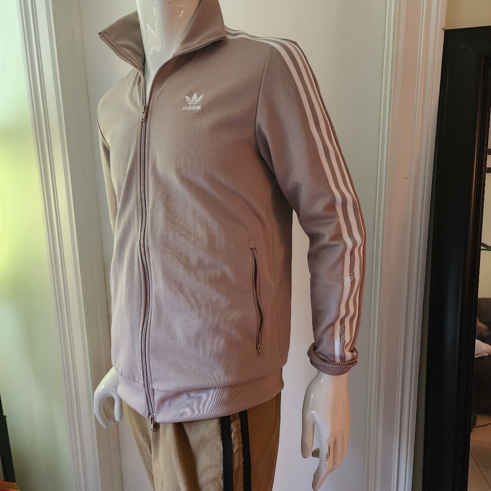 Adidas Originals A9 Adicolor Classics  Track Jacket Men’s Size Medium Taupe - Picture 4 of 10